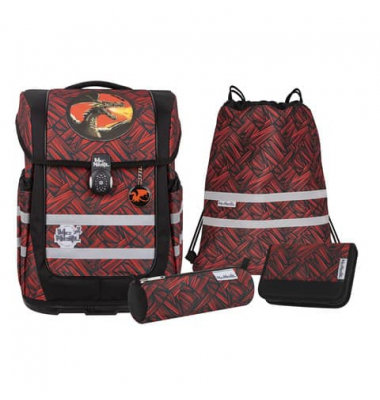 Schulranzen-Set 9660261000 Compacto, Zack, mit Einhand-Magnet-Schloss