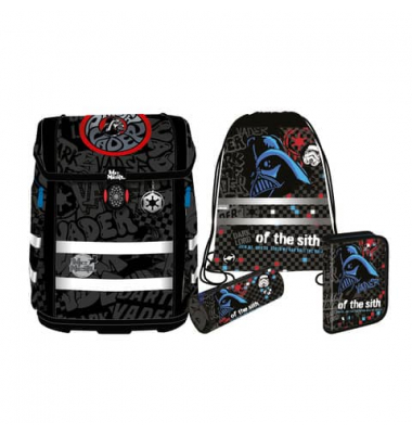 Schulranzen-Set 9658272000 Perfecto, Darth Vader, mit Einhand-Magnet-Schloss