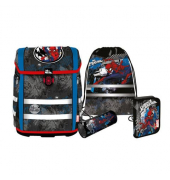 Schulranzen-Set 9658275000 Perfecto, Marvel - Spider Man, mit Einhand-Magnet-Schloss