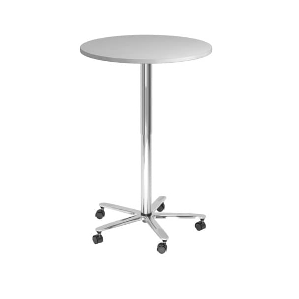 4032062018972 - Besprechungstisch VST08 5 C sufenlos über Gasdruckfeder höhenverstellbar  80x80cm (BxT) rund grau   chrome 4032062018972 Ham