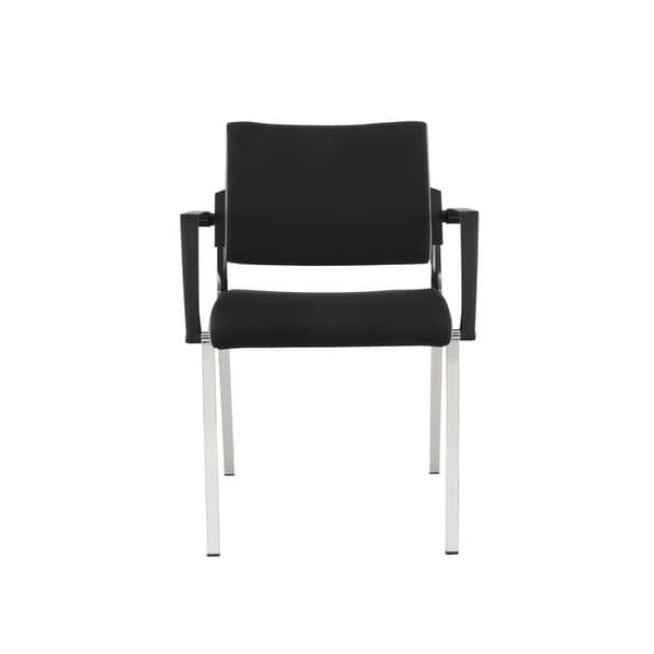 4032062149645 - Besucherstuhl Premium schwarz   chrom mit Armlehnen 4-Fuß-Gestell 4032062149645 Hammerbacher