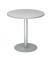 Besprechungstisch STF, 74,5cm (H), 80x80cm (BxT), rund, grau / silber