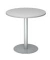 Besprechungstisch STF, 74,5cm (H), 80x80cm (BxT), rund, grau / silber