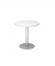 Besprechungstisch STF, 74,5cm (H), 80x80cm (BxT), rund, wei&szlig; / silber