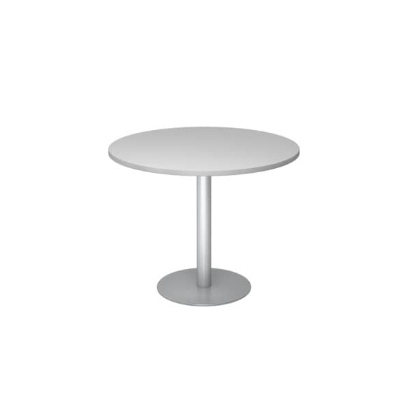 4032062157350 - Besprechungstisch VSTF 745cm (H) 100x100cm (BxT) rund grau   silber 4032062157350 Hammerbacher