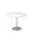 Besprechungstisch STF, 74,5cm (H), 100x100cm (BxT), rund, wei&szlig; / silber