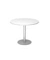 Besprechungstisch VSTF10/W/S, 74,5cm (H), 100x100cm (BxT), rund, weiß / silber