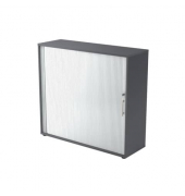 Rollladenschrank Haziender V1733S/G/S/RE, abschlie&szlig;bar, 3 OH, graphit/silber, 120x110x40cm (BxHxT)