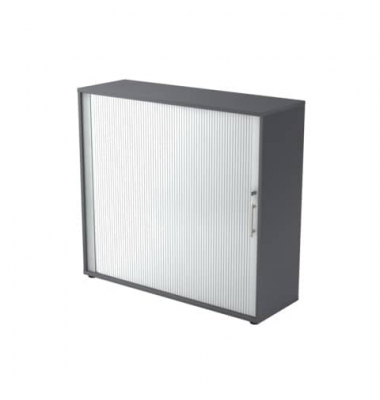 Rollladenschrank Haziender V1733S/G/S/RE, abschlie&szlig;bar, 3 OH, graphit/silber, 120x110x40cm (BxHxT)