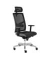 B&uuml;rodrehstuhl Premium 2, schwarz / silber, mit Armlehnen, bis 150kg, mit Kopfst&uuml;tze