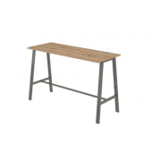 Stehtisch VMPA17/R/T 104,2cm (H), 175x68cm (BxT), rechteckig, asteiche / stahl
