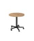 Besprechungstisch VST, sufenlos &uuml;ber Gasdruckfeder h&ouml;henverstellbar 72-114cm (H), 80x80cm (BxT), rund, asteiche / schwarz