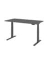 Sitz-Steh-Schreibtisch Basic, elektrisch h&ouml;henverstellbar, 64-129cm (H), 160x80cm (BxT), rechteckig, graphit / graphit