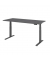 Sitz-Steh-Schreibtisch Basic, elektrisch h&ouml;henverstellbar, 64-129cm (H), 180x80cm (BxT), rechteckig, graphit / graphit