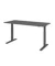 Schreibtisch XMKA, elektrisch h&ouml;henverstellbar, 70-120cm (H), 180x80cm (BxT), rechteckig, graphit / graphit