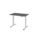 Schreibtisch, elektrisch höhenverstellbar, 71-120cm (H), 120x80cm (BxT), rechteckig, graphit / silber