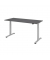 Schreibtisch, elektrisch höhenverstellbar, 73-119cm (H), 180x80cm (BxT), rechteckig, graphit / silber