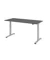 Schreibtisch, elektrisch höhenverstellbar, 73-119cm (H), 180x80cm (BxT), rechteckig, graphit / silber