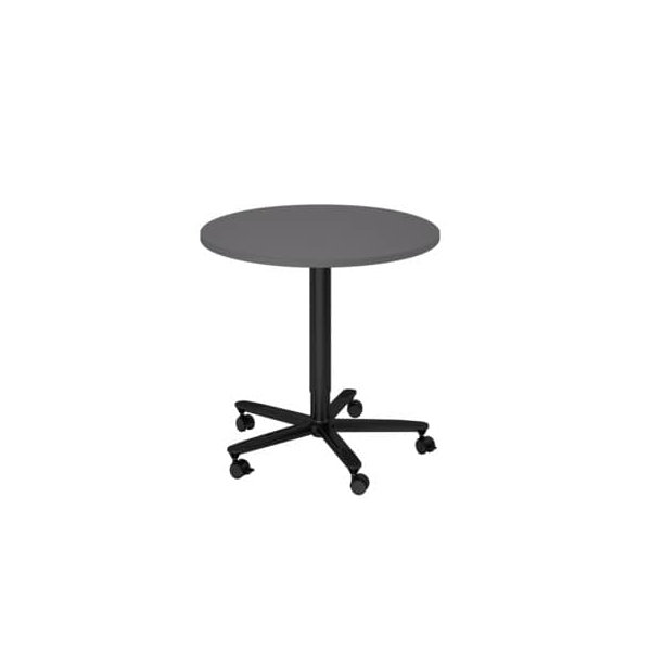 4032062323809 - Besprechungstisch VST08 G D sufenlos über Gasdruckfeder höhenverstellbar  80x80cm (BxT) rund graphit   schwarz 4032062323809