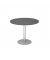 Besprechungstisch VSTF10/G/S, 74,5cm (H), 100x100cm (BxT), rund, graphit / silber