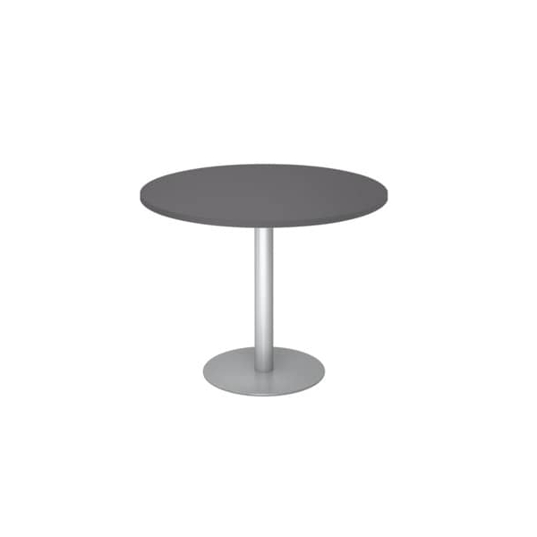Hammerbacher Besprechungstisch STF, 74,5cm (H), 100x100cm (BxT), rund, graphit / silber 4032062323847 Hammerbacher 2 Stück