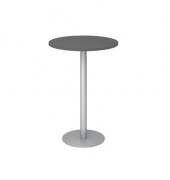 Stehtisch VSTH 111,6cm (H), &Oslash; 80cm (BxT), rund, graphit / silber