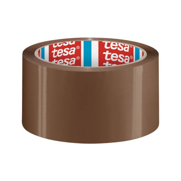 6 Stück Tesa Packband tesapack Solid & Strong 58641-00000, 50mm x 66m, 60my, chamois 4042448470942 Tesa 66 Meter