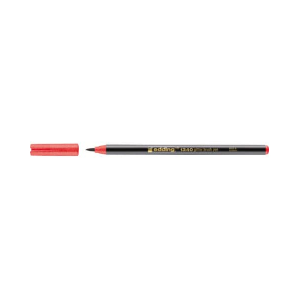 10 Stück Edding Faserschreiber rot glitzer 4057305059598 Edding
