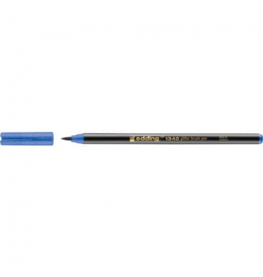 Faserschreiber blau glitzer