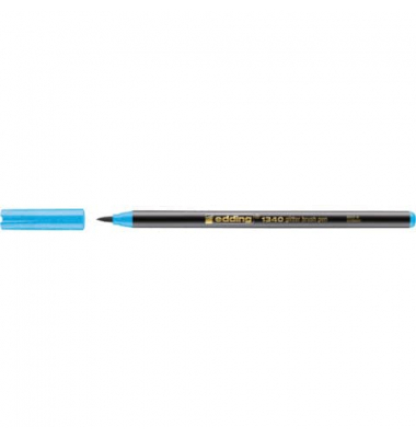 Faserschreiber azurblau glitzer