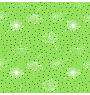 Geschenkpapier 4A.9522.2, Pusteblume, grün/weiß