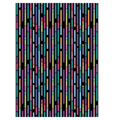 Geschenkpapier 02014 4A07151, Linien, 50cm x 50cm, mehrfarbig