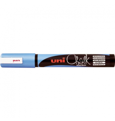 Kreidemarker Uni Chalk metallic blau