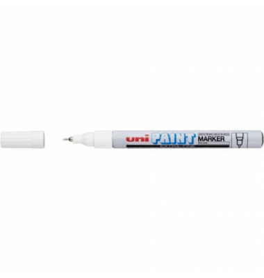 Lackmarker PX203, 182301, Stift, weiß, 0,8mm Rundspitze