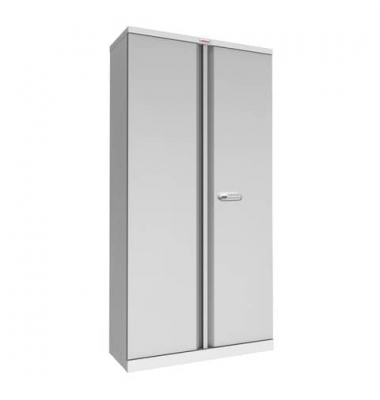 Flügeltürenschrank 4 Fachböden grau