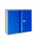 Flügeltürenschrank 2 Fachböden graublau