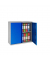 Flügeltürenschrank 2 Fachböden graublau