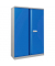Flügeltürenschrank 3 Fachböden graublau