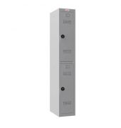 Garderobenschrank 2 Fächer grau  grau