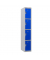 Garderobenschrank  4 Fächer graublau