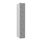 Garderobenschrank  4 Fächer graugrau