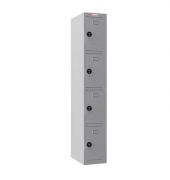 Garderobenschrank 4 Fächer graugrau