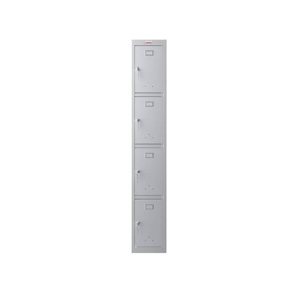 5032548010185 - Garderobenschrank 4 Fächer graugrau 5032548010185 PHÖNIX SAFE 5032548010185 - Garderobenschrank 4 Fächer graugrau 5032548010185 PHÖNIX SAFE