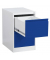 H&auml;ngeregistraturschrank FC1002GBK FC, grau/blau, 2 Schubladen, 1-bahnig