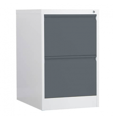 H&auml;ngeregistraturschrank FC1002GAK FC, grau/anthrazit, 2 Schubladen, 1-bahnig