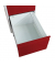H&auml;ngeregistraturschrank FC1003GRK FC, grau/rot, 3 Schubladen, 1-bahnig