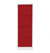 Hängeregistraturenschrank 4Laden grrot