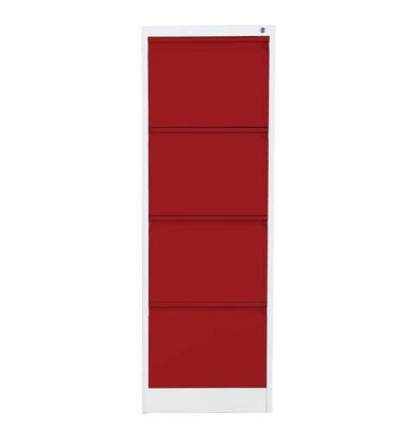 Hängeregistraturenschrank 4Laden grrot