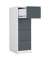 H&auml;ngeregistraturschrank FC1004GAK FC, grau/anthrazit, 4 Schubladen, 1-bahnig