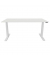 Schreibtisch, elektrisch höhenverstellbar, 65-130cm (H), 160x80cm (BxT), rechteckig, weiß / weiß